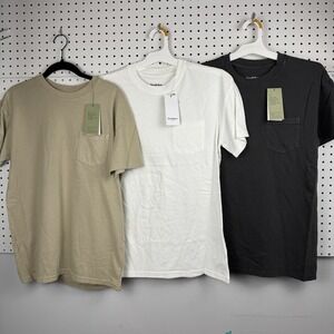 3 Goodfellow S Small Short Sleeve Tee Shirt Relaxed Fit Pocket Crew Neck Men